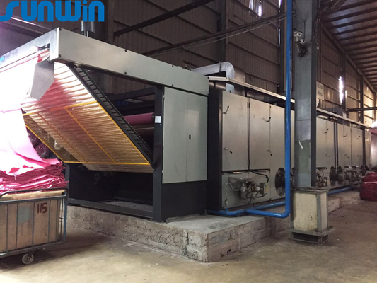 5m/Min High Tension Fabric Drying Machine Preshrinkage Drying Textile Dryer  Machine