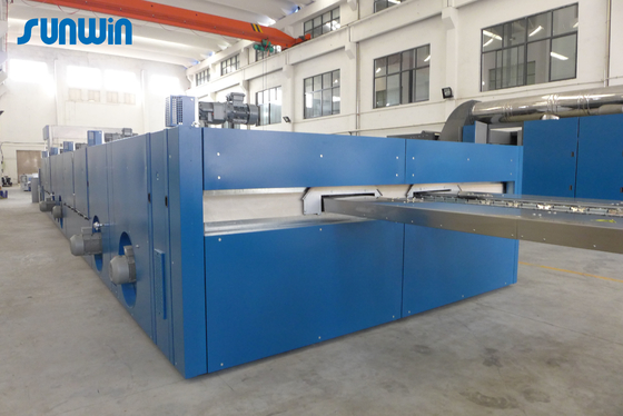 380V After Continuous Bleaching Hot Air Stenter Machine Working 60T