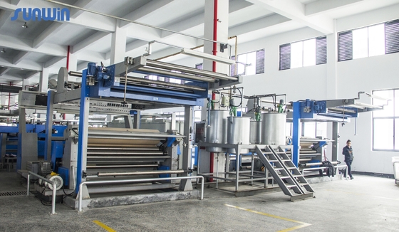 380V 50HZ 8 Chamber Fabric Heat Setting Stenter Finishing Machine For Home Textile