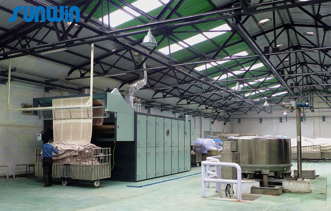 Steam Heated Continuous Tumble Drying Machine Machine  Towel Finishing Textile Dryer